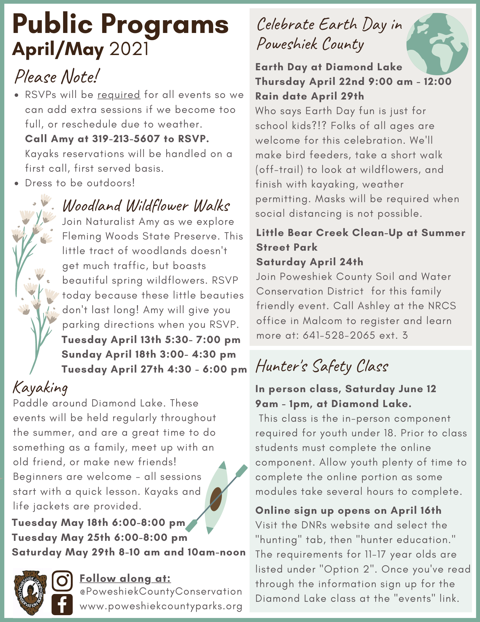 


Upcoming events! Grab a printable version here:

 Contact Amy with RSVPs, que...