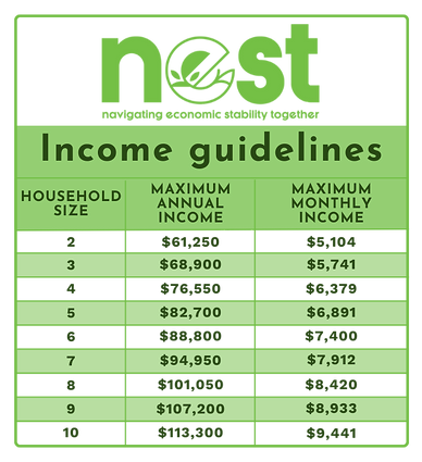 NEST Income Guide chart