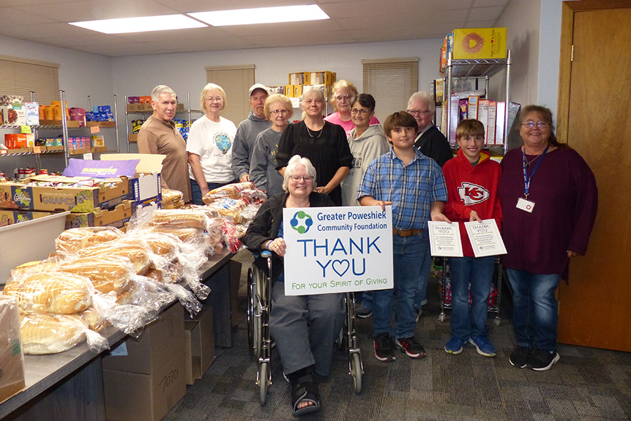 Malcom Food Pantry Spirit of Giving recipients